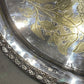 English Late 1800s Heavy Gauge Silver Plate Oval Engraved Tray