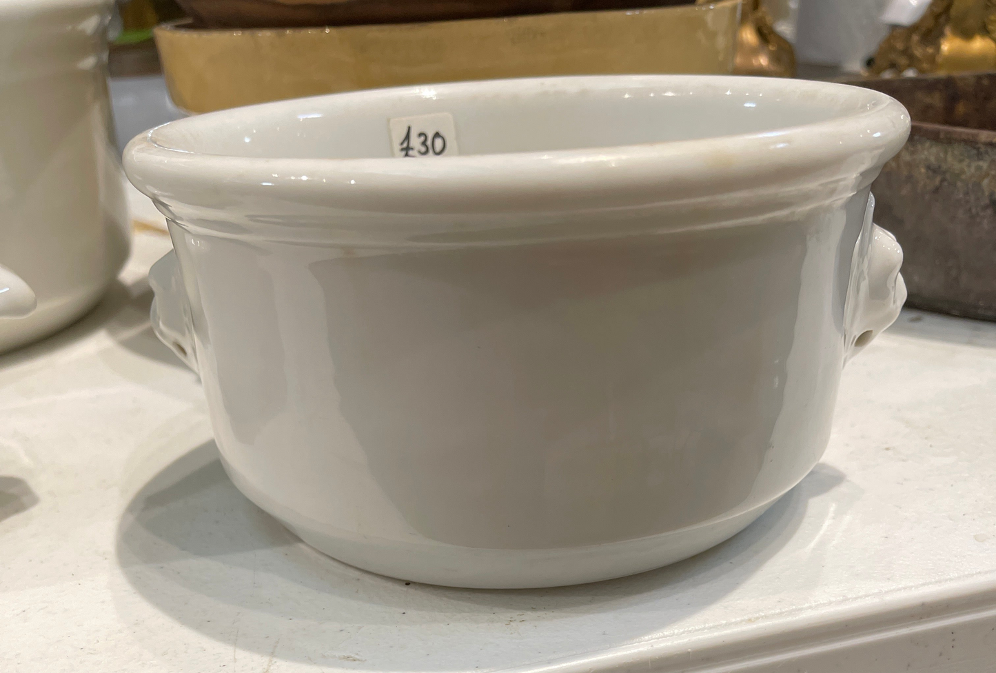 Medium Flat Side Lion Bowl