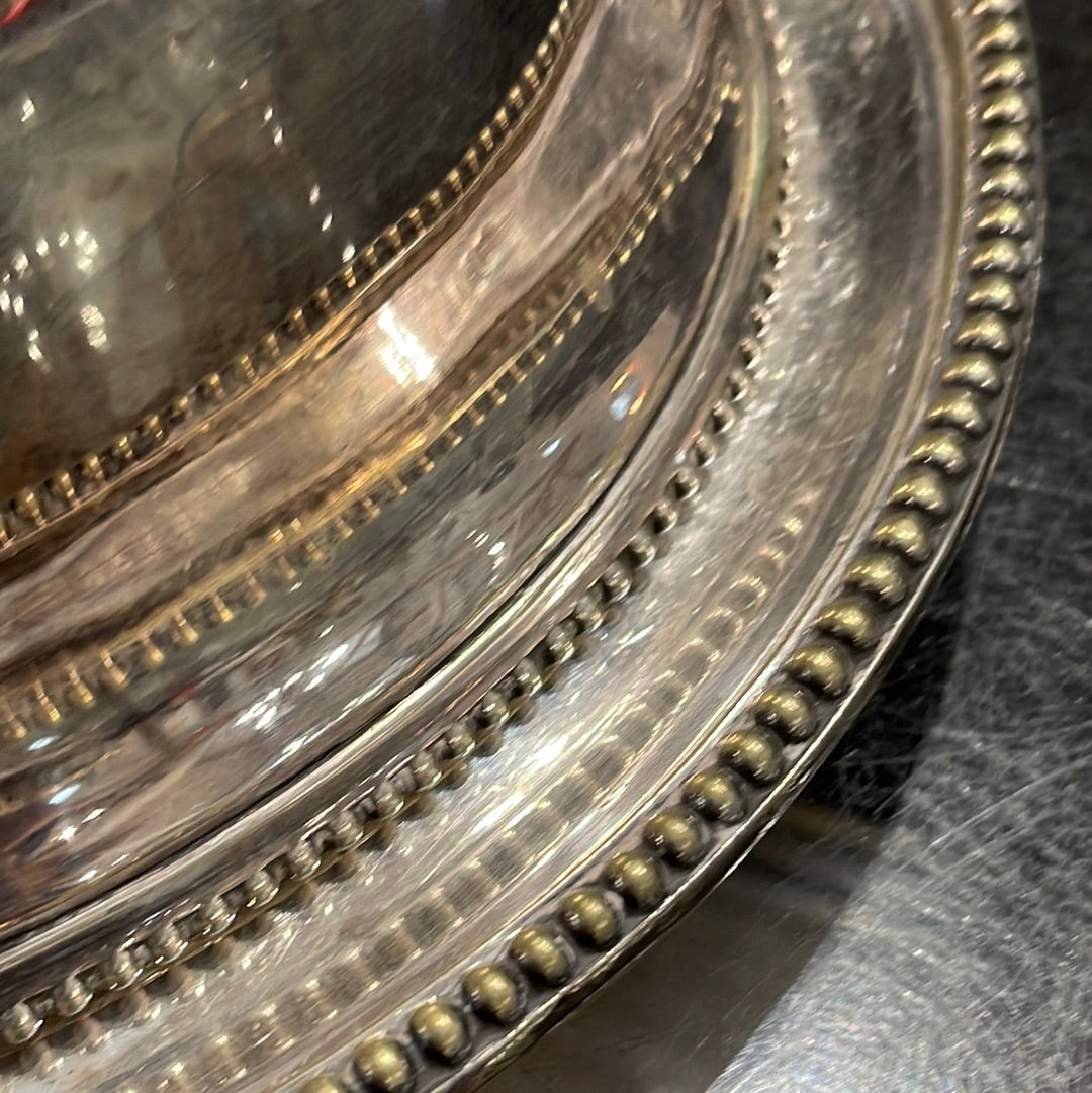 English Silver Plate Dome with Platter Circa 1880