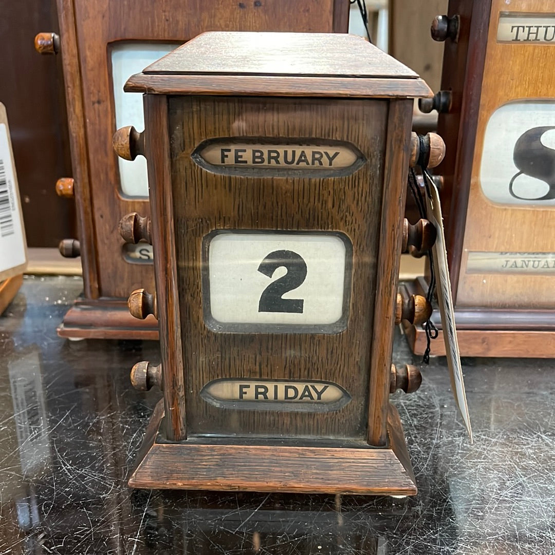 English Perpetual Calendar 7" Tall