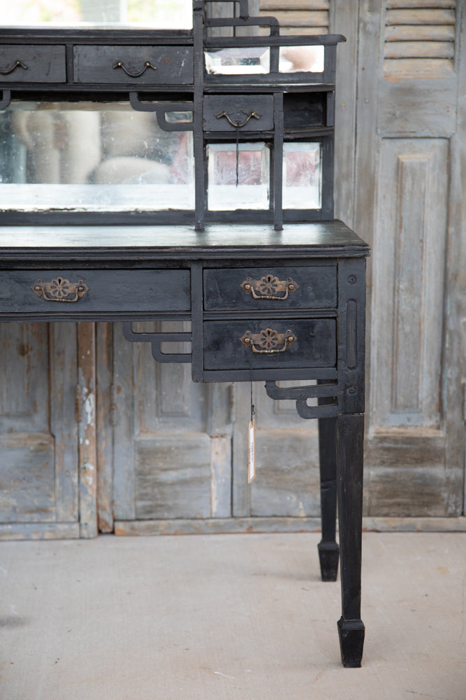 Dressing Table French Dark Ornate