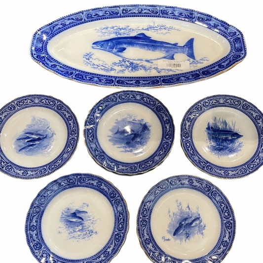 Royal Doulton Flow Blue Dish Set