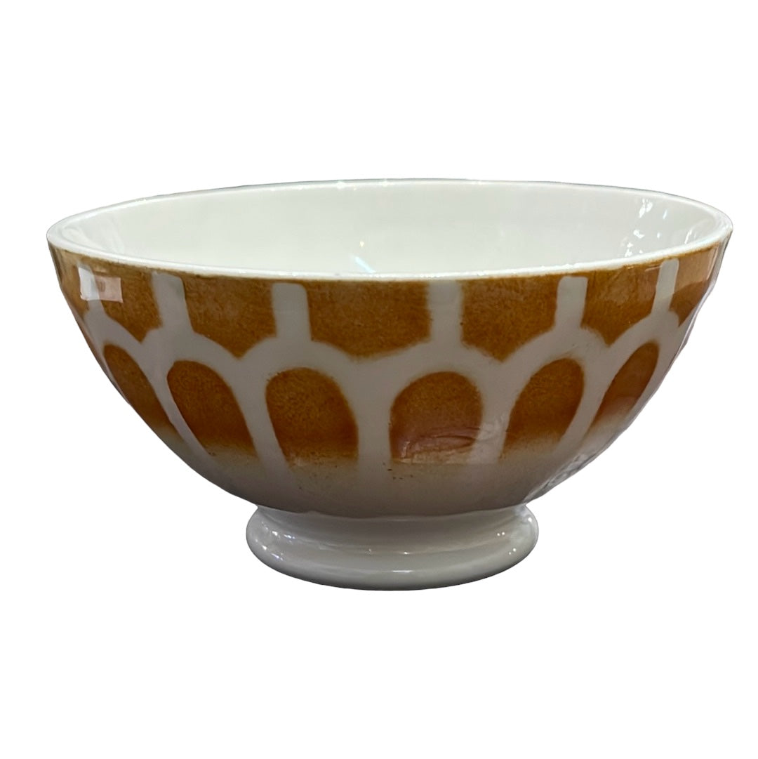 Gold & White Small Cafe au Lait Bowl