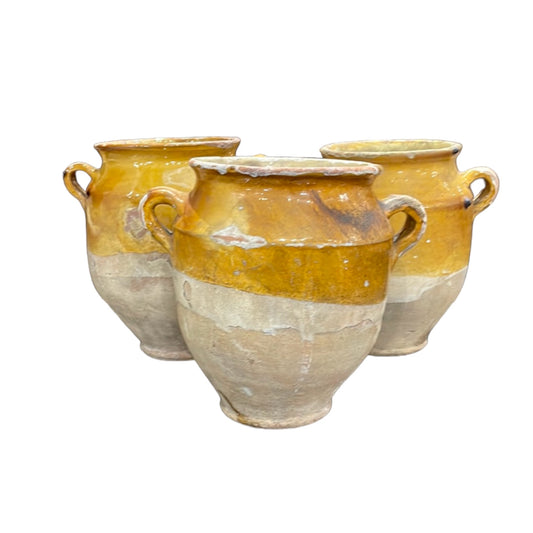 Italian Yellow Confit Pot Circa 1850