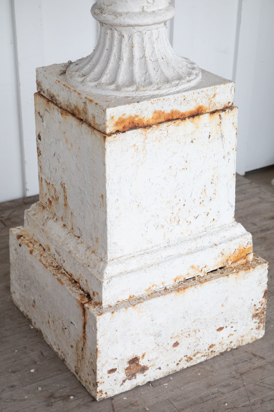 Large Cast Iron Planter on Plinth