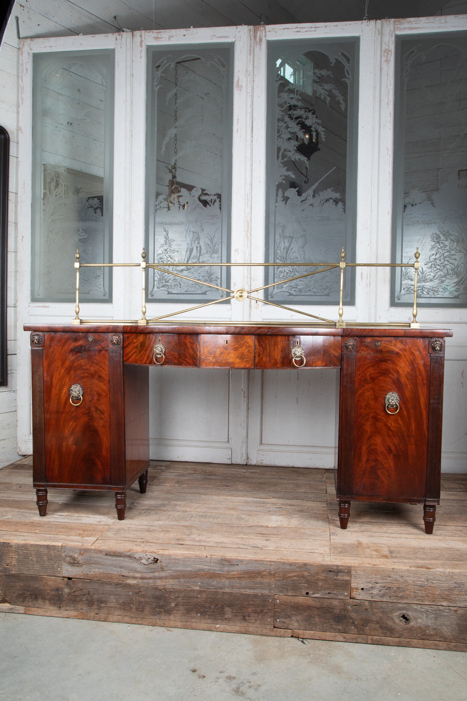 Regency Bow Top Sideboard