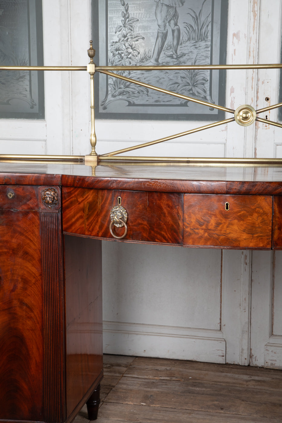 Regency Bow Top Sideboard