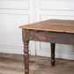 French Oak Table with Turned Legs