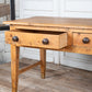 Pine Farmhouse Table with 2 Drawers