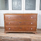 Large French 3 Drawer Dresser wish White Knobs and Light Top