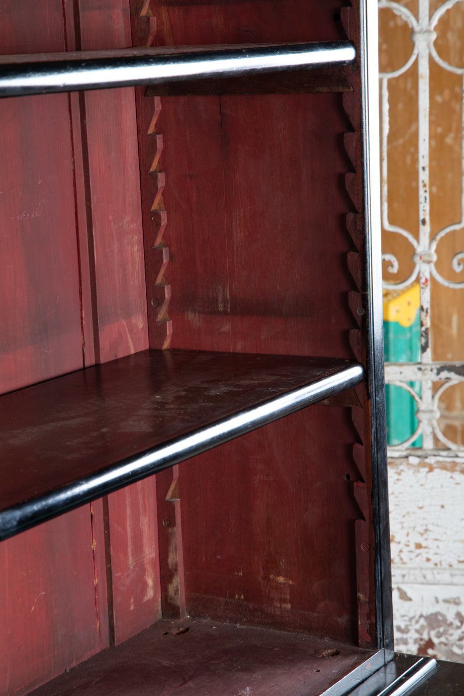 Victorian Ebonized Glazed Bookcase