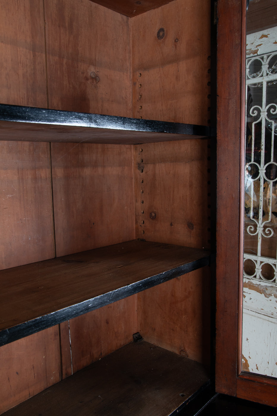 Victorian Ebonized Glazed Bookcase