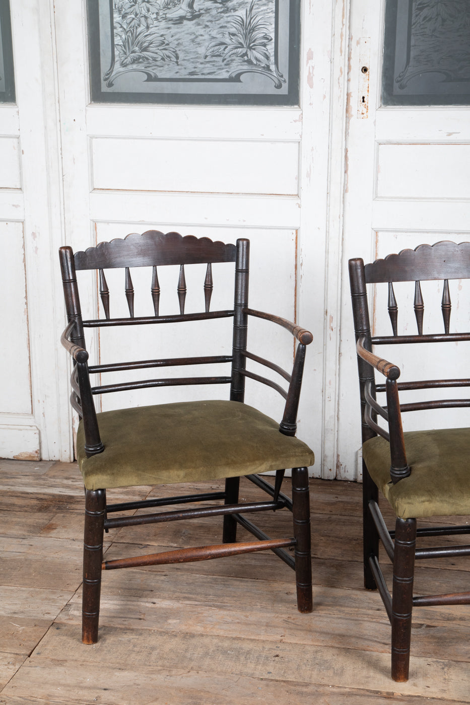 Liberty Ebonised Oak Elbow Chair