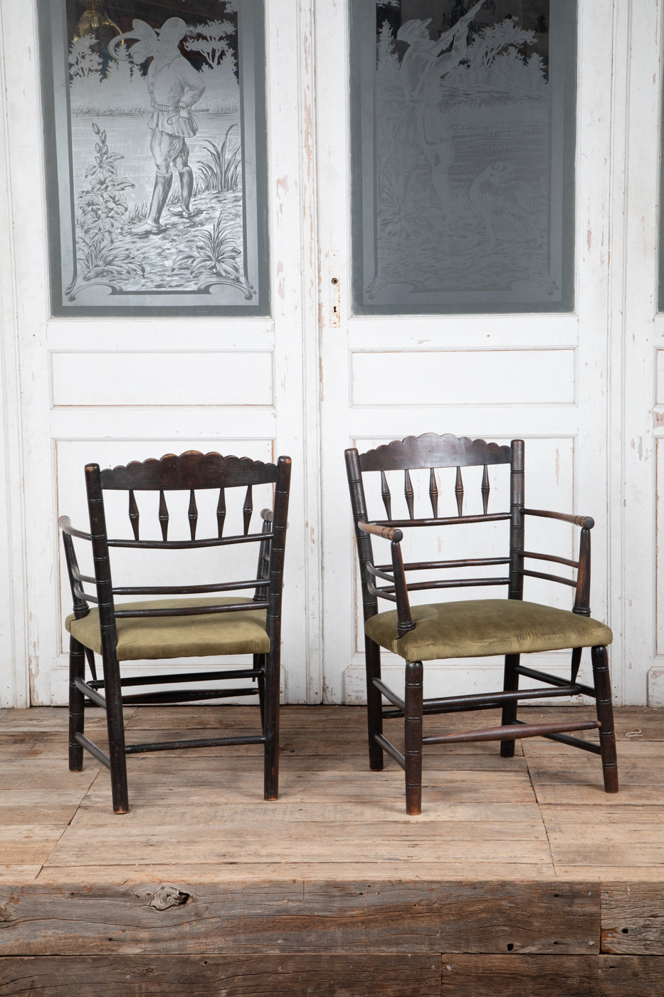 Liberty Ebonised Oak Elbow Chair