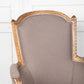 Louis XVI Style Gilt Bergere Armchair