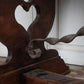 Table with Heart Carving and Iron Stretcher