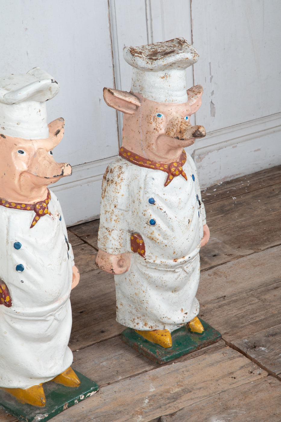 Cast Iron Pig Chefs Priced Per