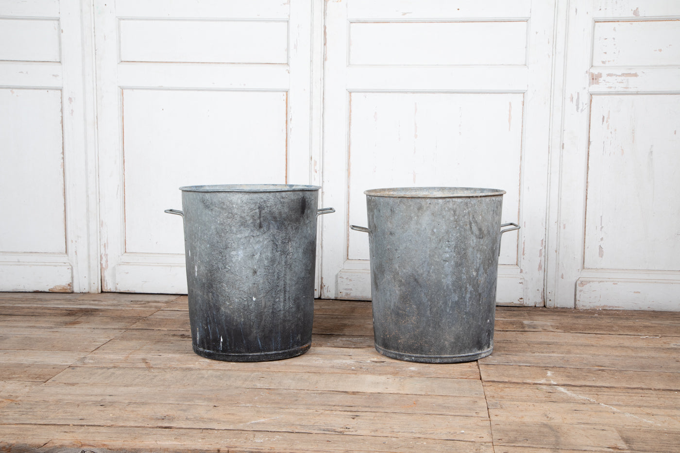 Tall Galvanized Pot