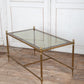 Brass and Glass Cocktail Table