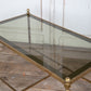 Brass and Glass Cocktail Table