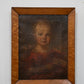 George III Oil on Canvas of Young Girl