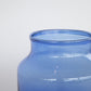 Blue Glass Jar - Short with 6" Opening