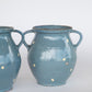 Blue Terra Cotta Pot with 2 Handles