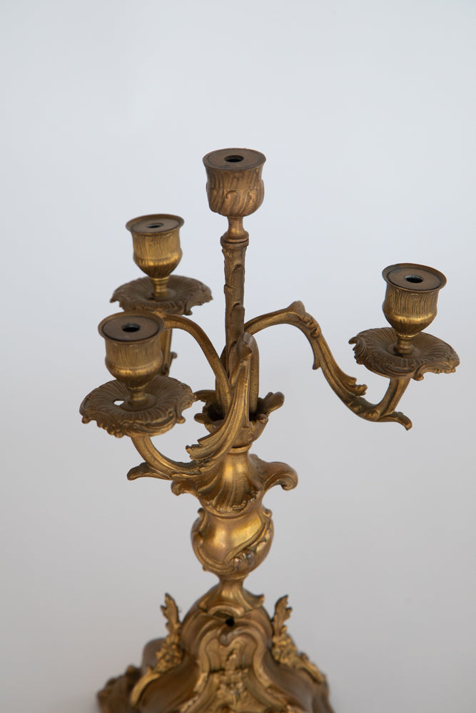 Brass Candelabra Set of 2