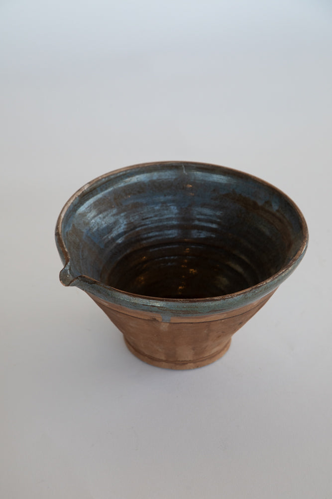 Large Blue Pottery Bowl