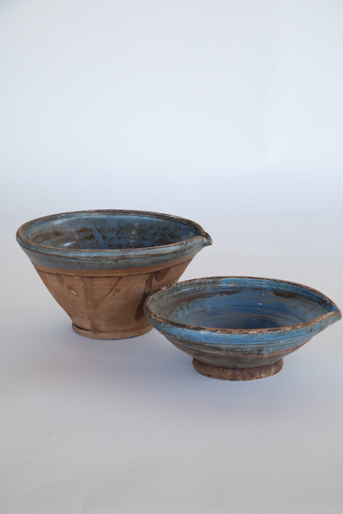 Small Blue Pottery Bowl