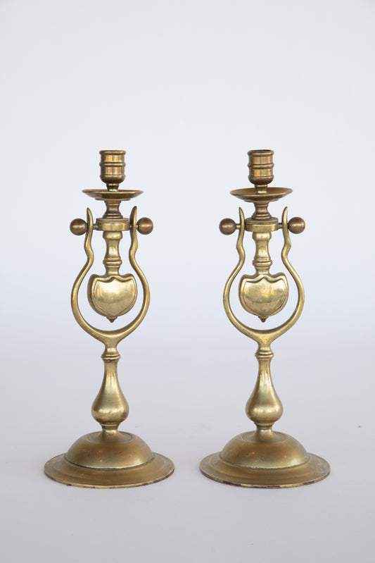 Brass Sconce Pair