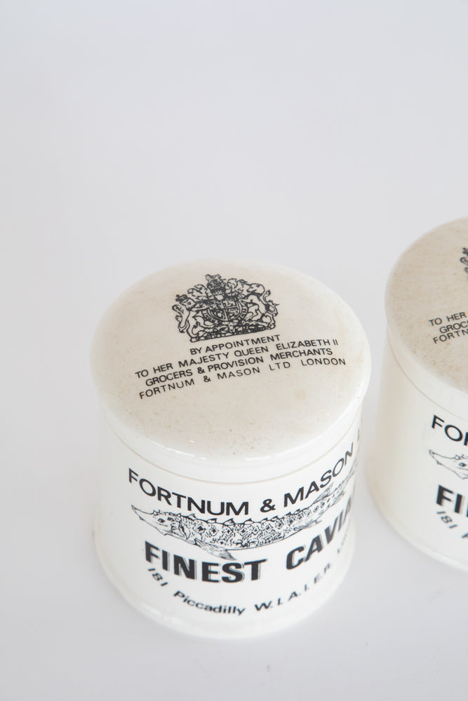 Fortnum and Mason Caviar Pot Lid & Base circa 1920