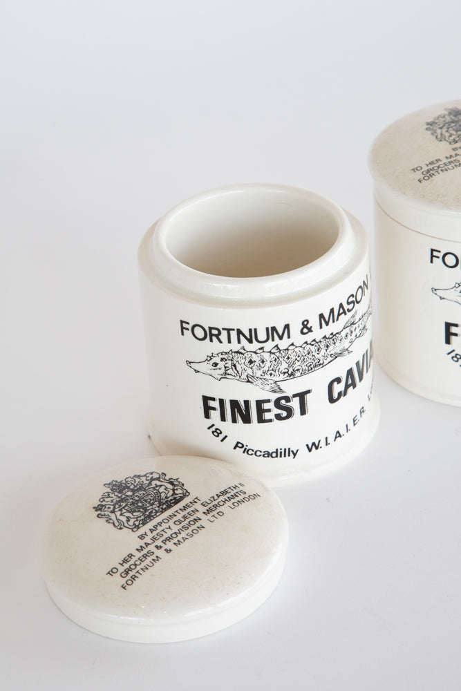 Fortnum and Mason Caviar Pot Lid & Base circa 1920