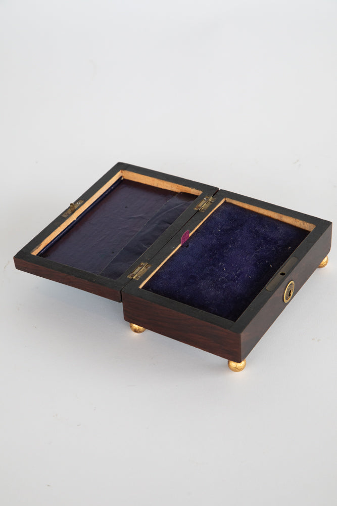 Black Regency Box with Gilt Cartouche