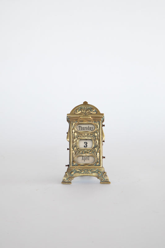 Brass Perpetual Calendar France 1890