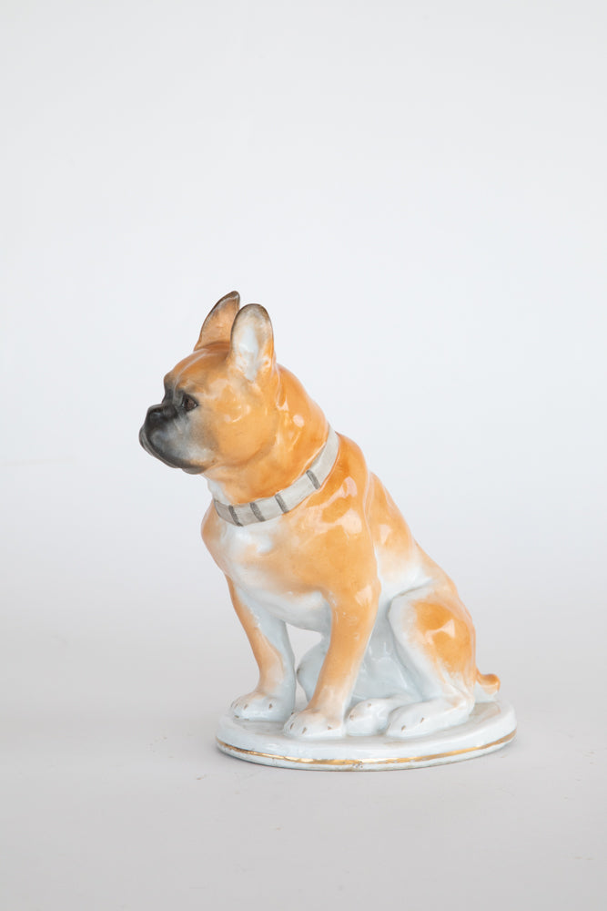 Hand Painted Porcelain French Bulldog