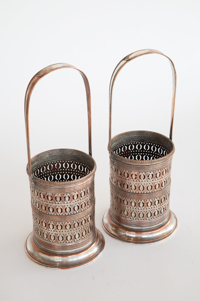 Silver Plated Bottle Carrier