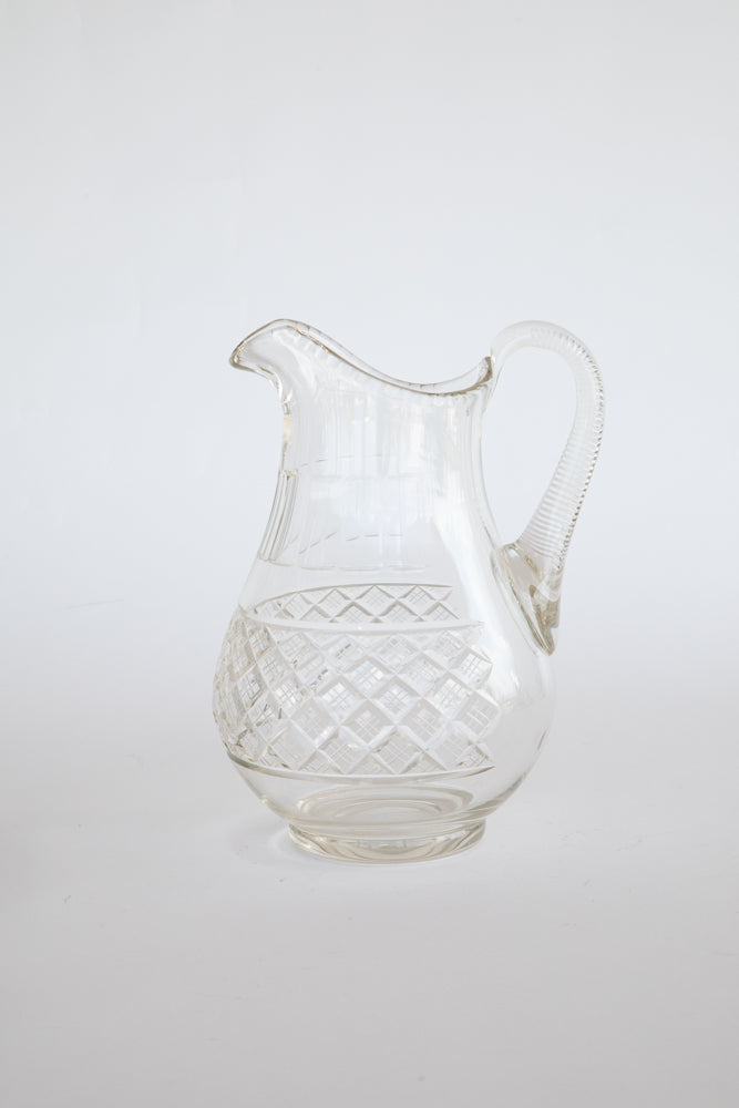 Huge Cut Glass Jug UK 1890