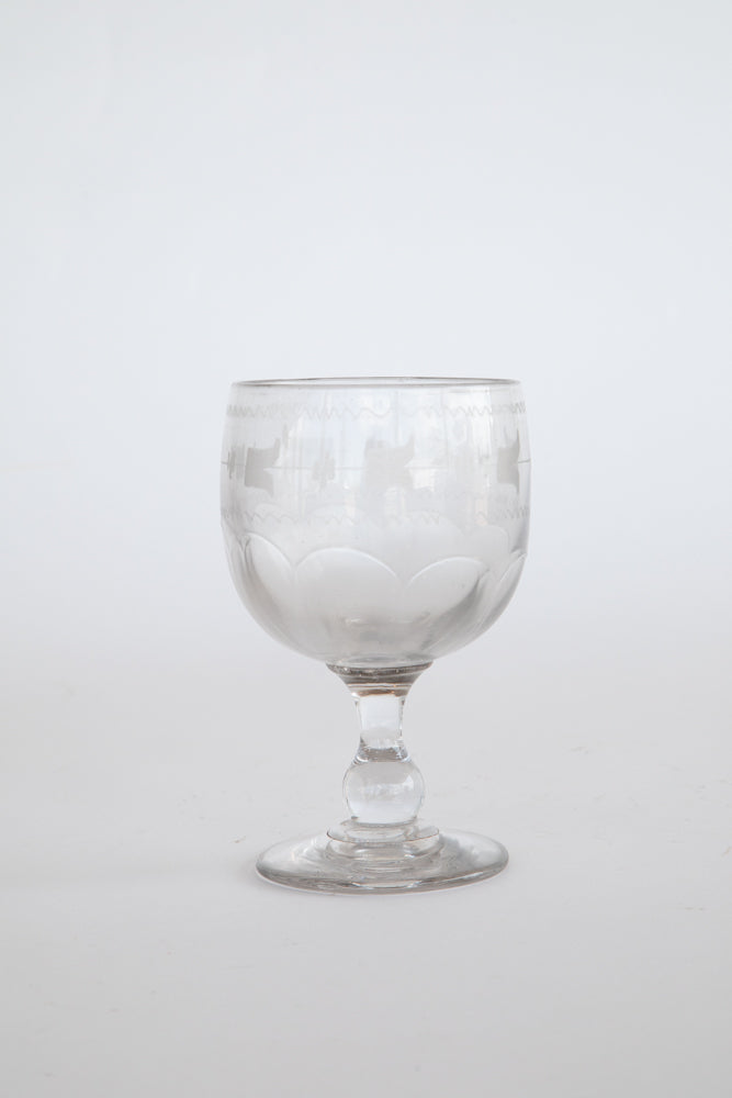 French Souvenir Glass c.1860 Large