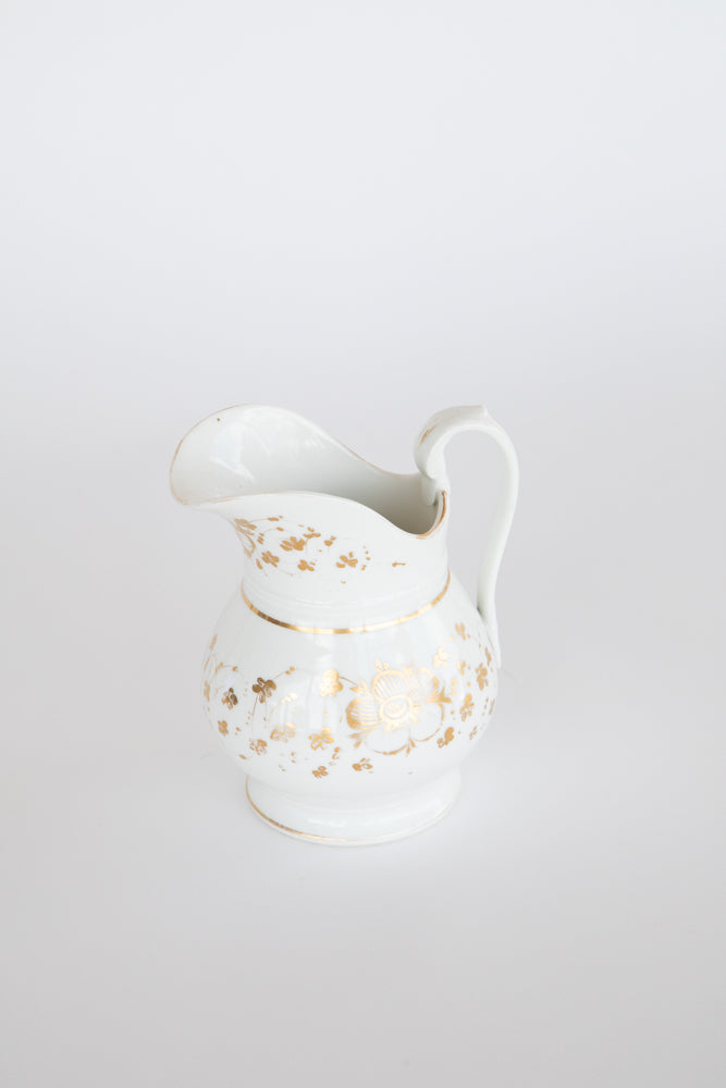 Gold and White Jug