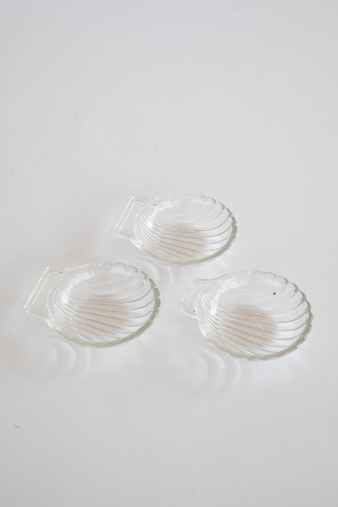 Small Glass Shell Bowls