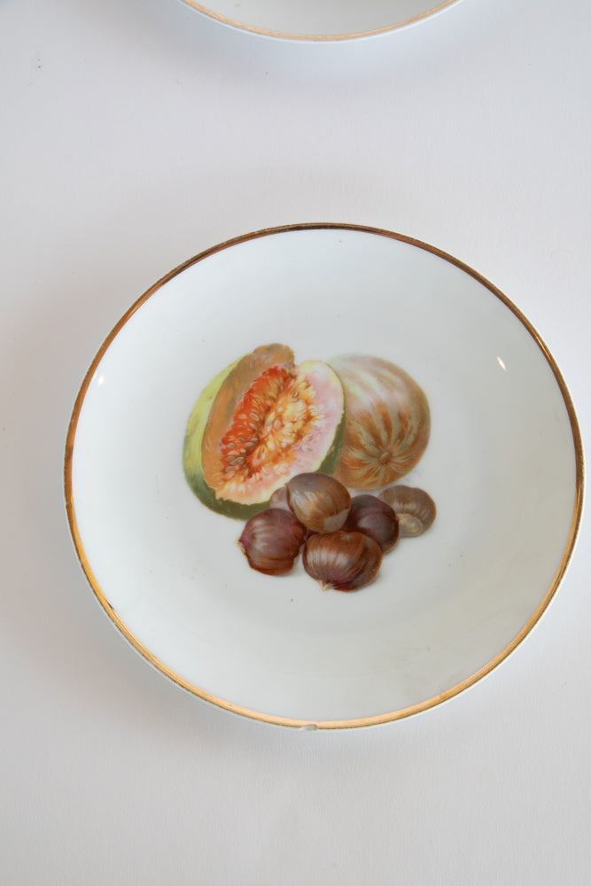 Set of 6 Bavarian Fruit Plates c.1870