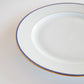 Limoge Salad Plate Blue and White