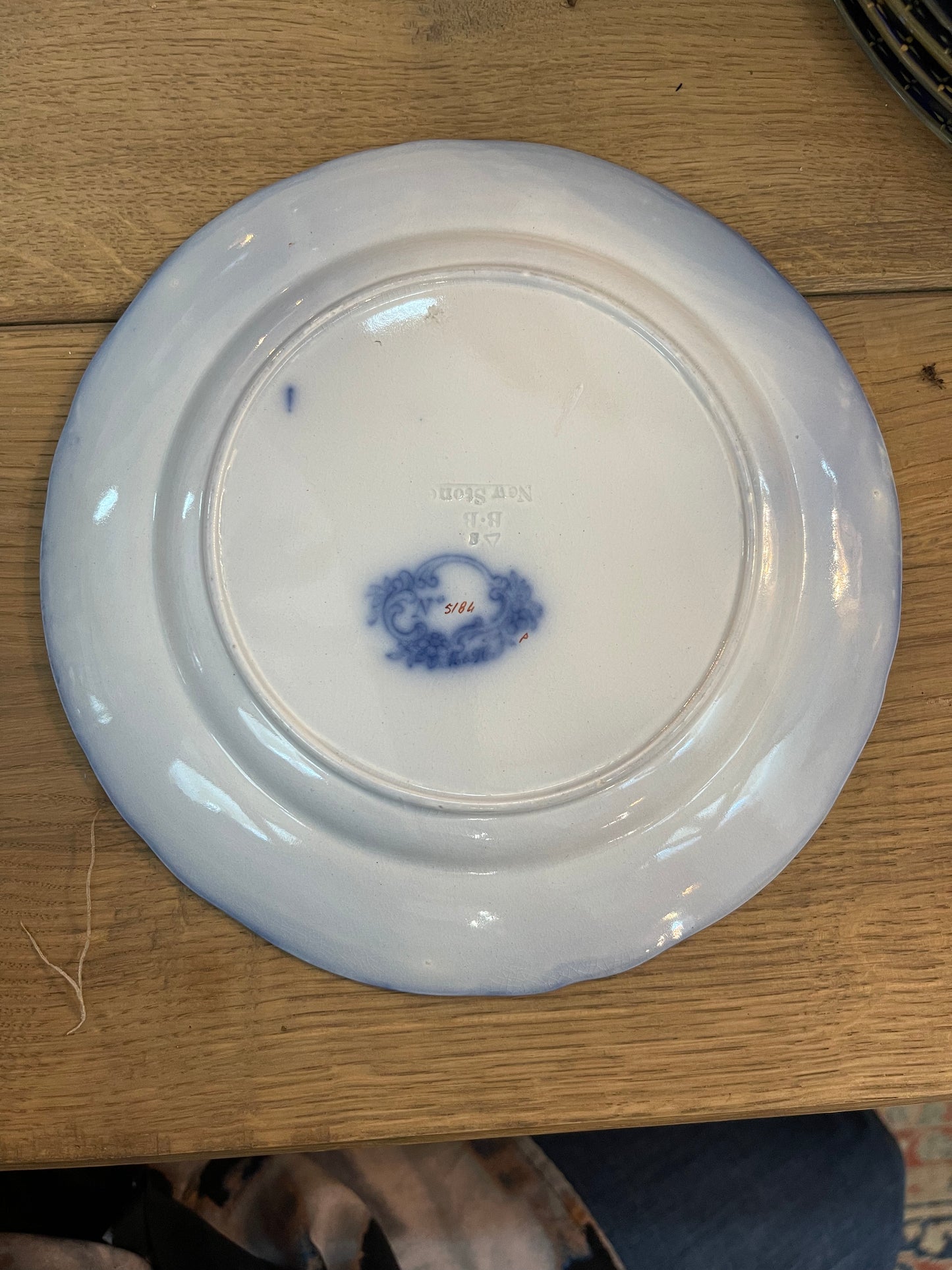 Early Minton B+B New Stone Salad Plates Circa 1820