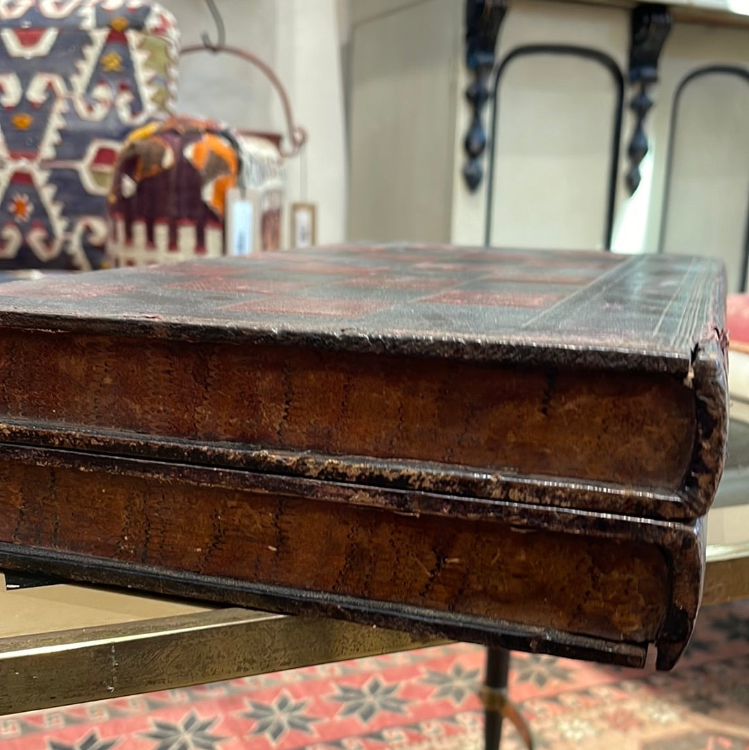 Leather Book Box and Game Boards