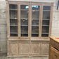 French Walnut China Cabinet with Glass Doors - The White Barn Antiques