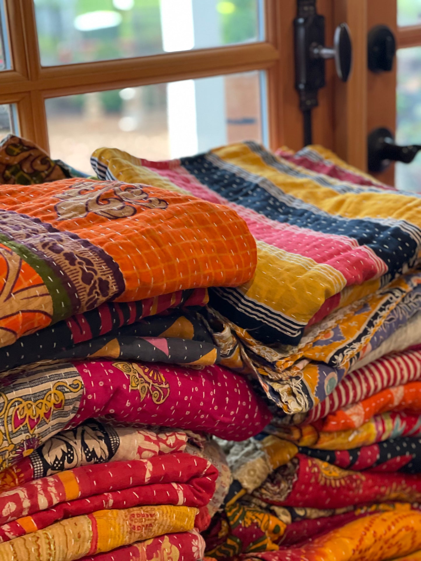 Kantha Quilt - The White Barn Antiques